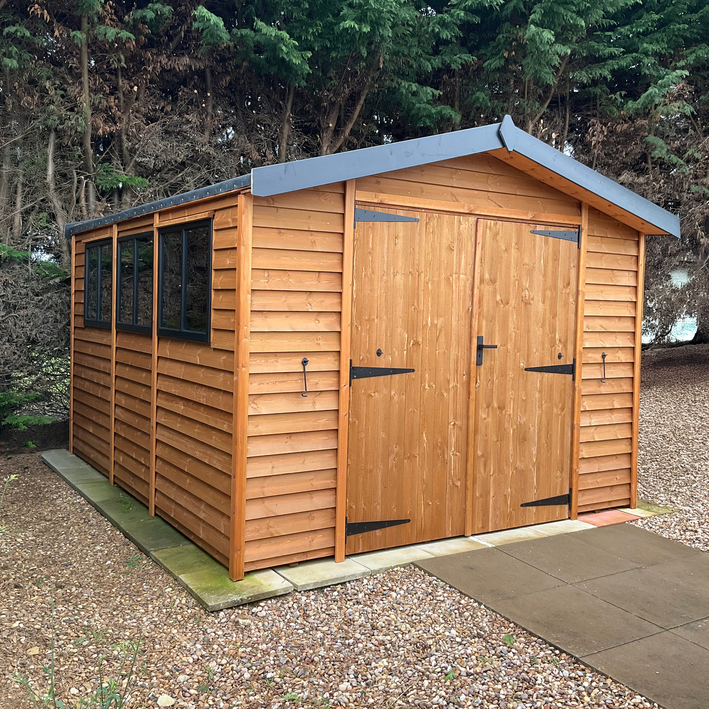 Malvern 14ft x 10ft Heavy Duty Apex Shed | The Greenhouse People